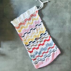 Missoni fabric drawstring bag